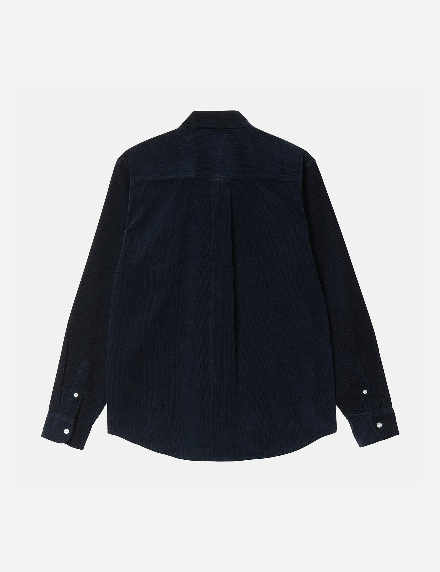 Madison Hemd (Feincord) - Dunkel Marineblau/Weiß