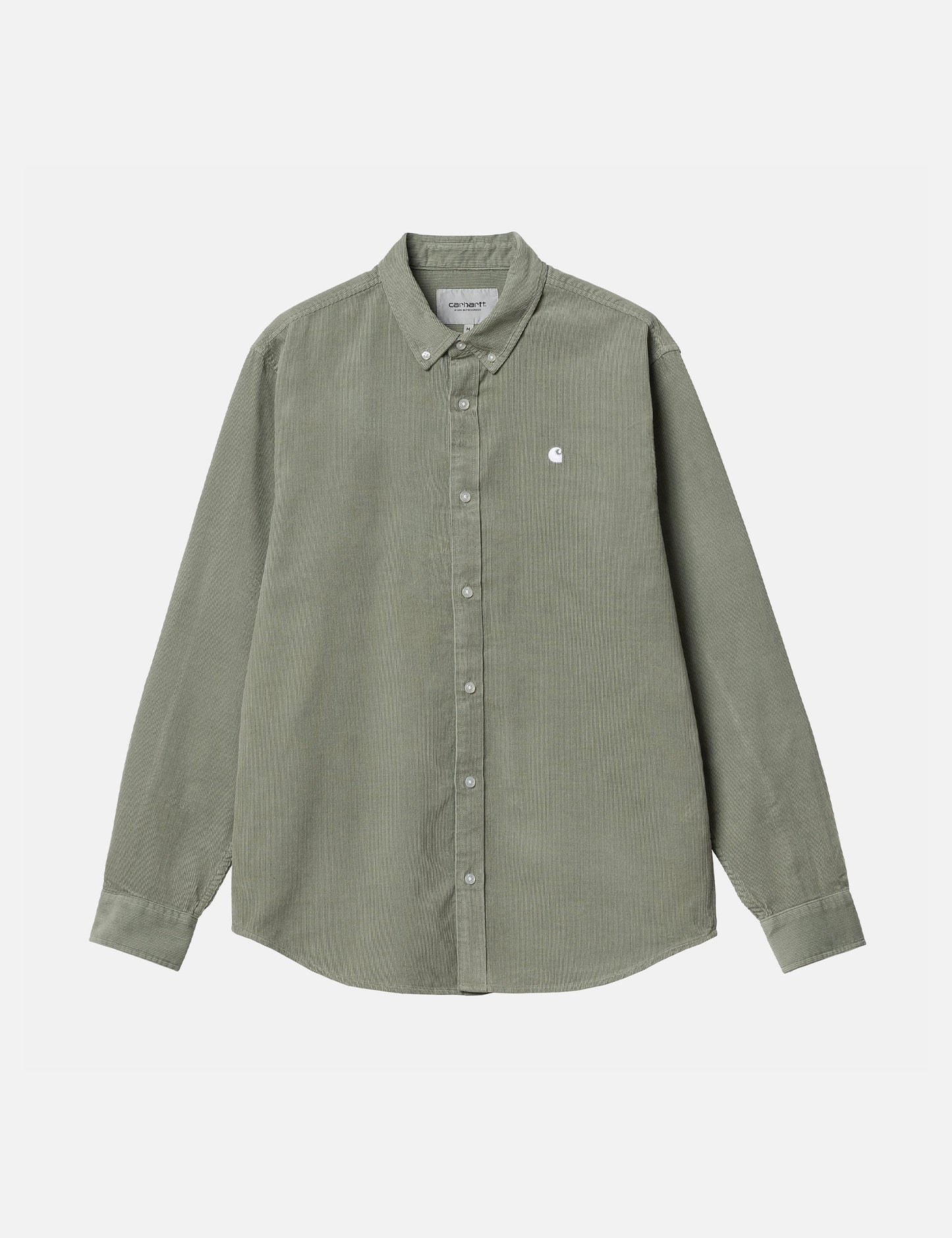 Chemise Madison (Fine Corde) - Vert Yucca/Blanc