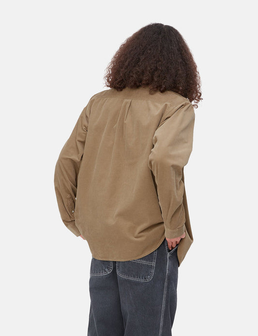 Chemise Madison (Fine Corde) - Marron Buffalo/Noir