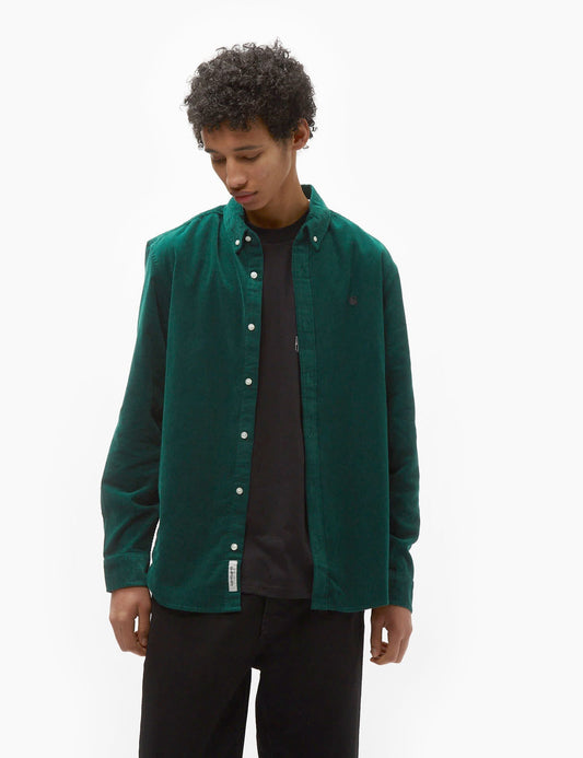Chemise en velours côtelé Madison - Vert cerfeuil