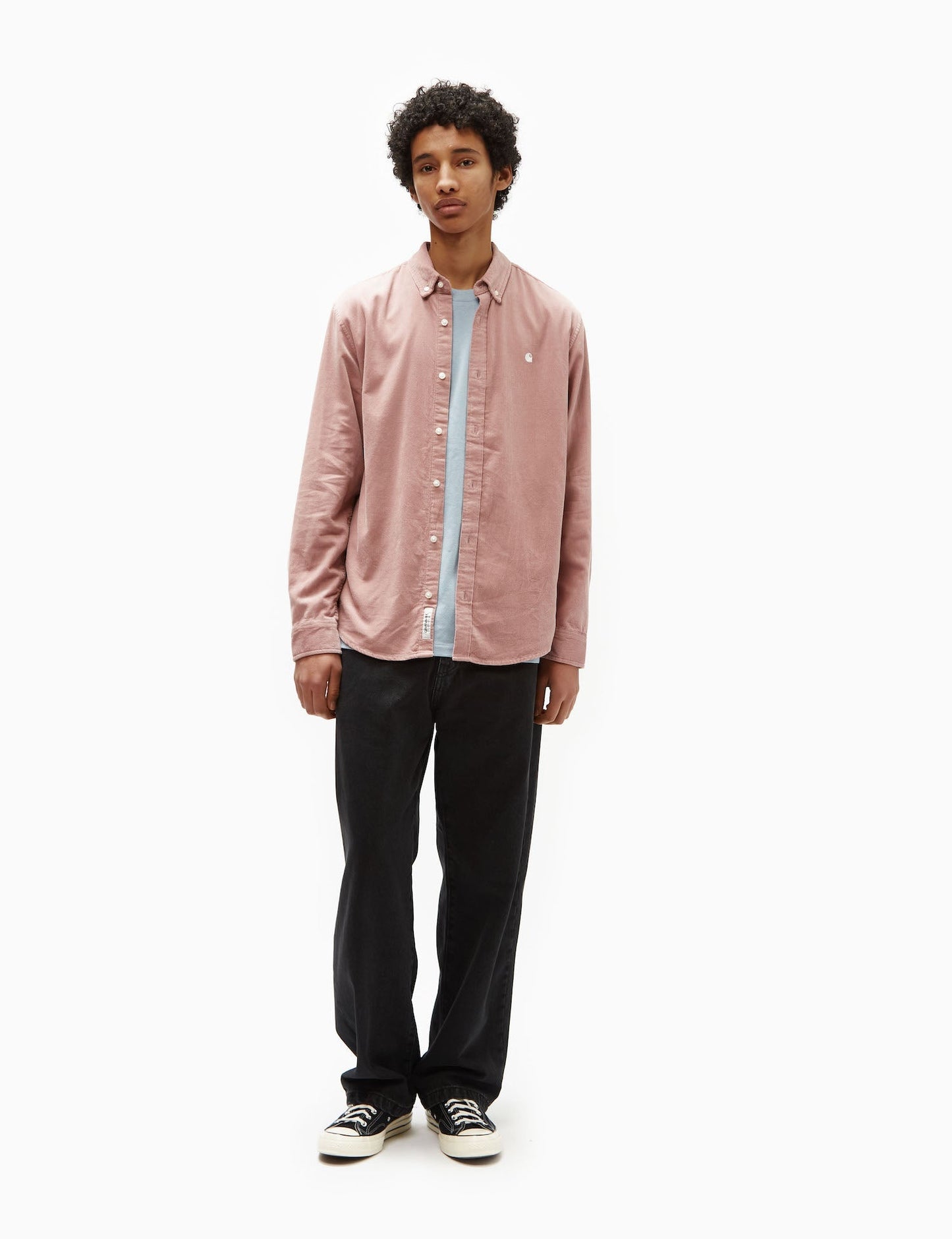 Madison Feincordhemd (Regular) - Glassy Pink
