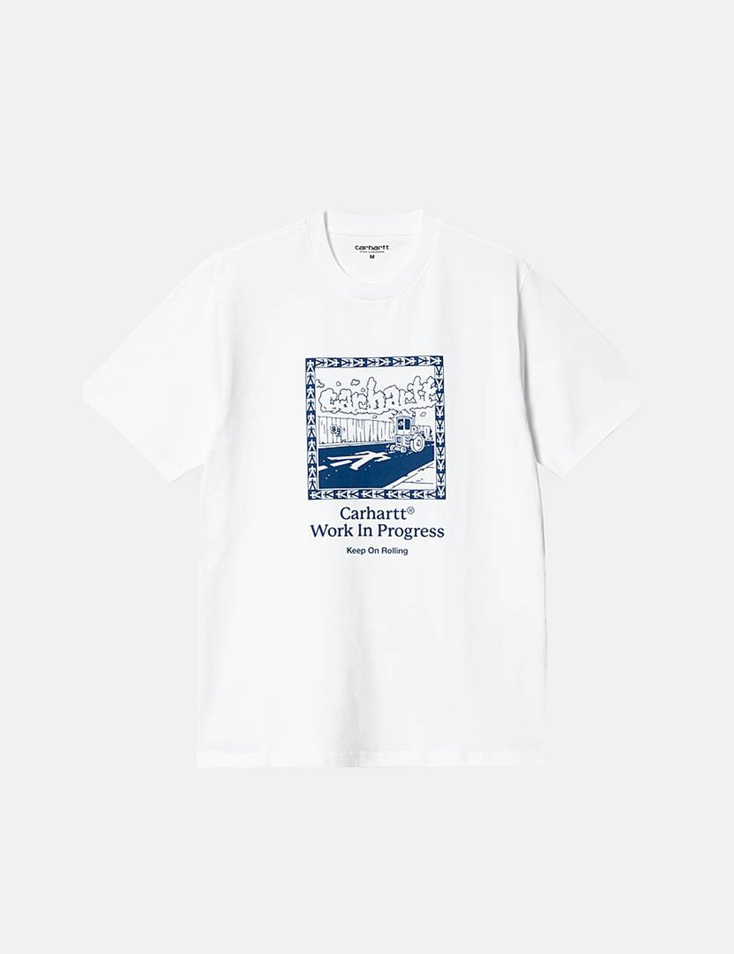 Dampfwalzen-T-Shirt – Weiß
