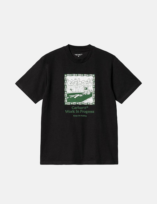 T-shirt rouleau compresseur - Noir