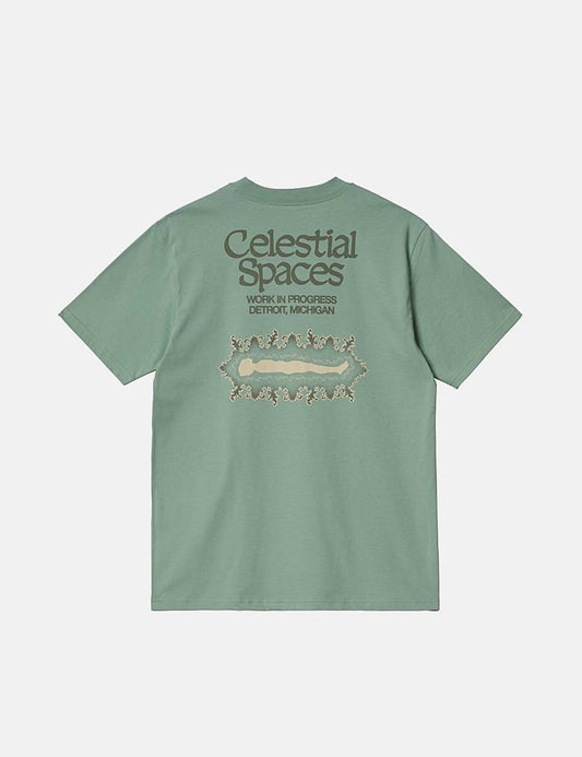 T-shirt Spaces - Vert sauge brumeux