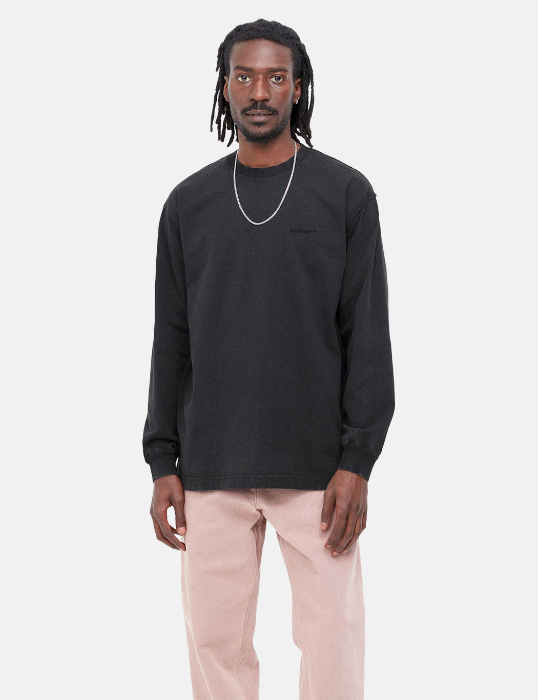 Marfa Langarm-T-Shirt – Schwarz