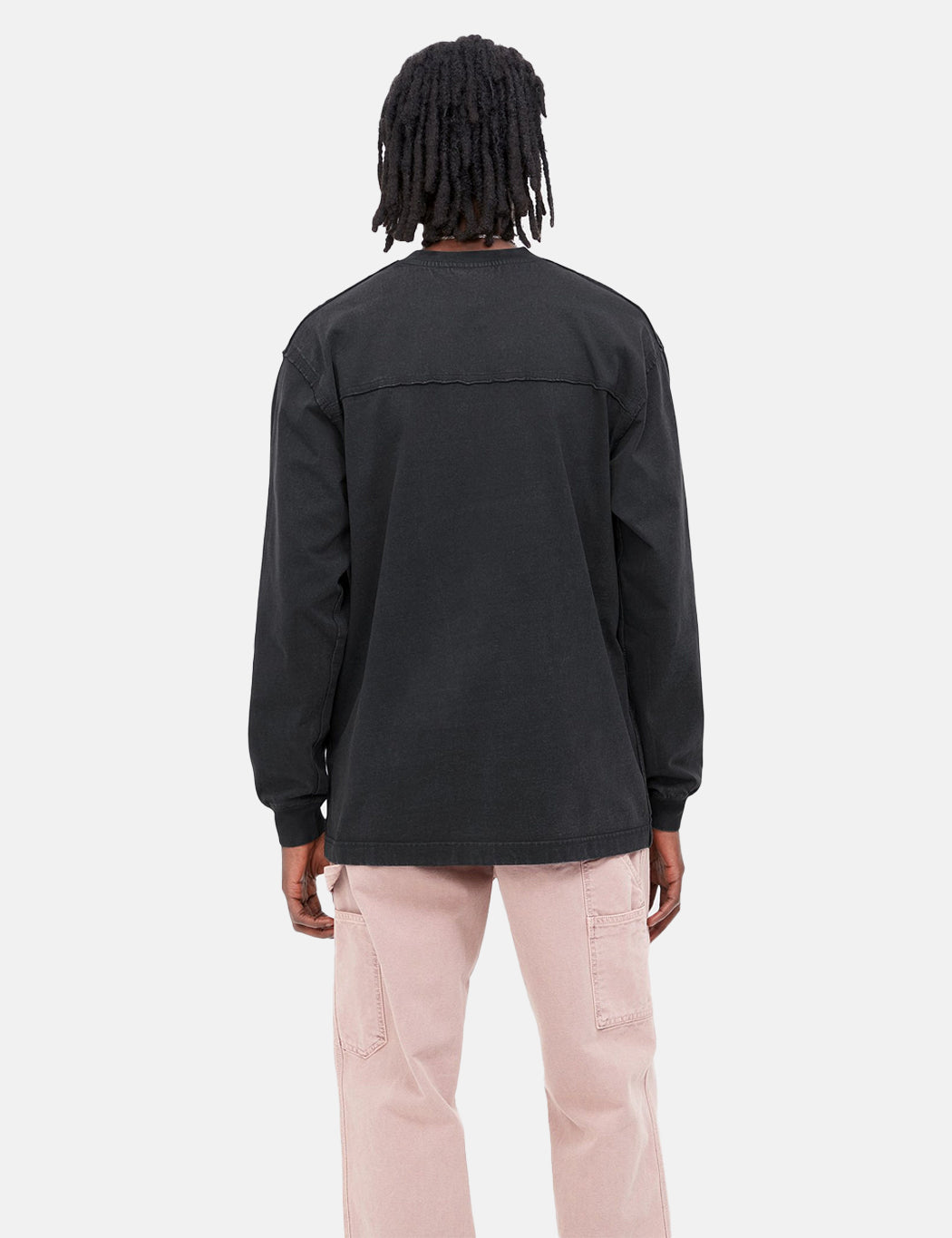 Marfa Langarm-T-Shirt – Schwarz