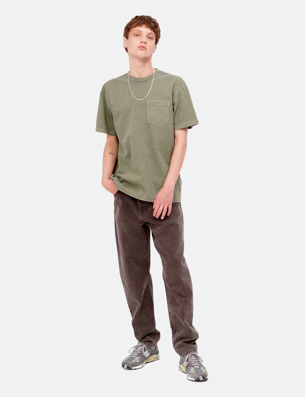 Duster Pocket T-Shirt – Seaweed Green