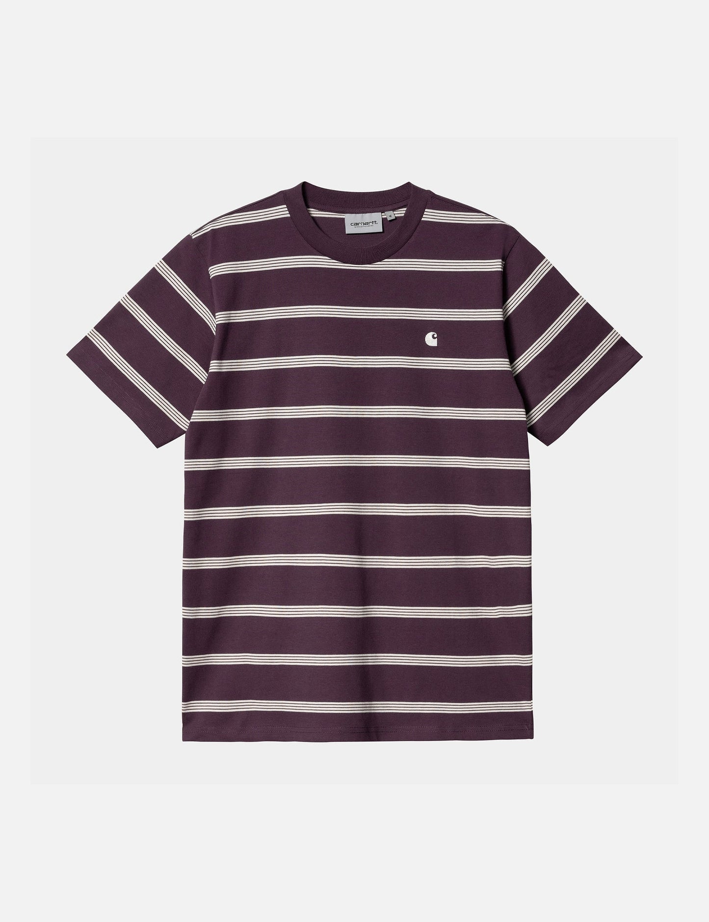 Glover Streifen T-Shirt - Dunkle Pflaume/Wax/Wax