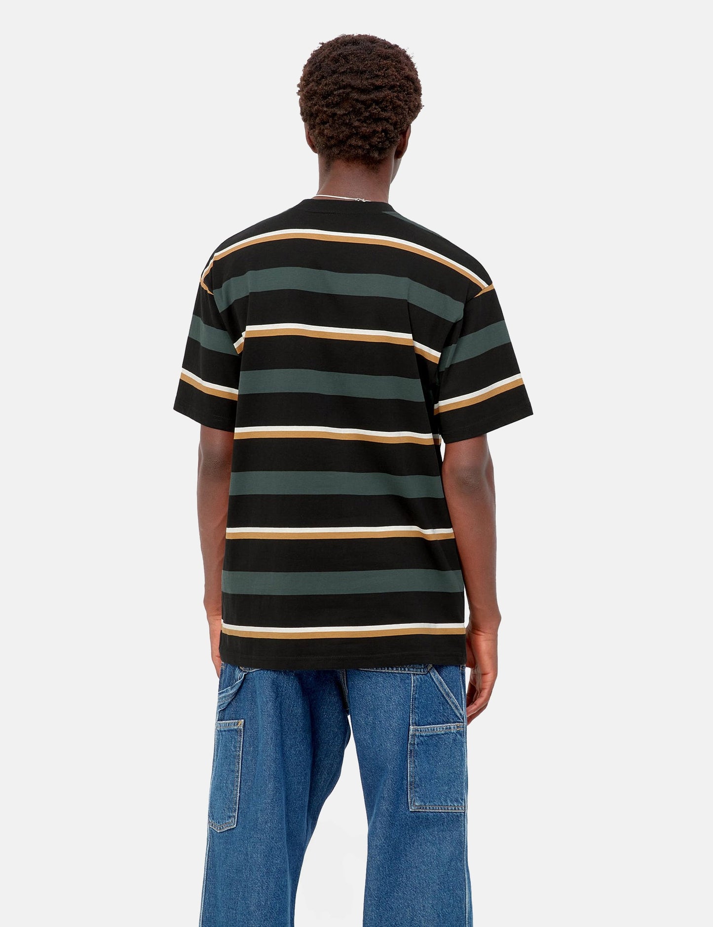 T-shirt Bowman à rayures - Vert genévrier