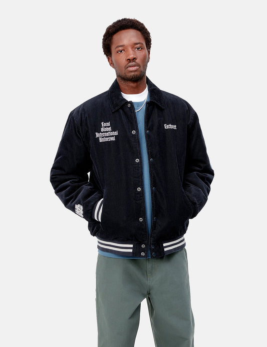 Veste teddy - Bleu marine foncé/Wax