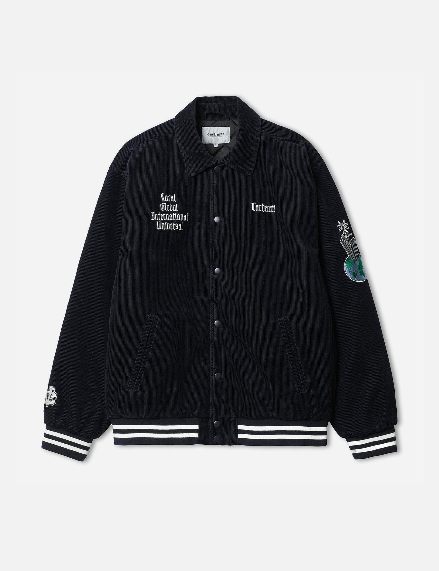Collegejacke - Dunkles Marineblau/Wachs