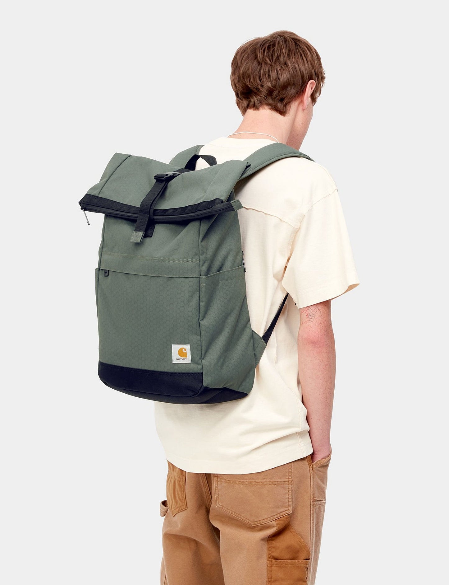 Leon Rolltop Rucksack – Boxwood Green