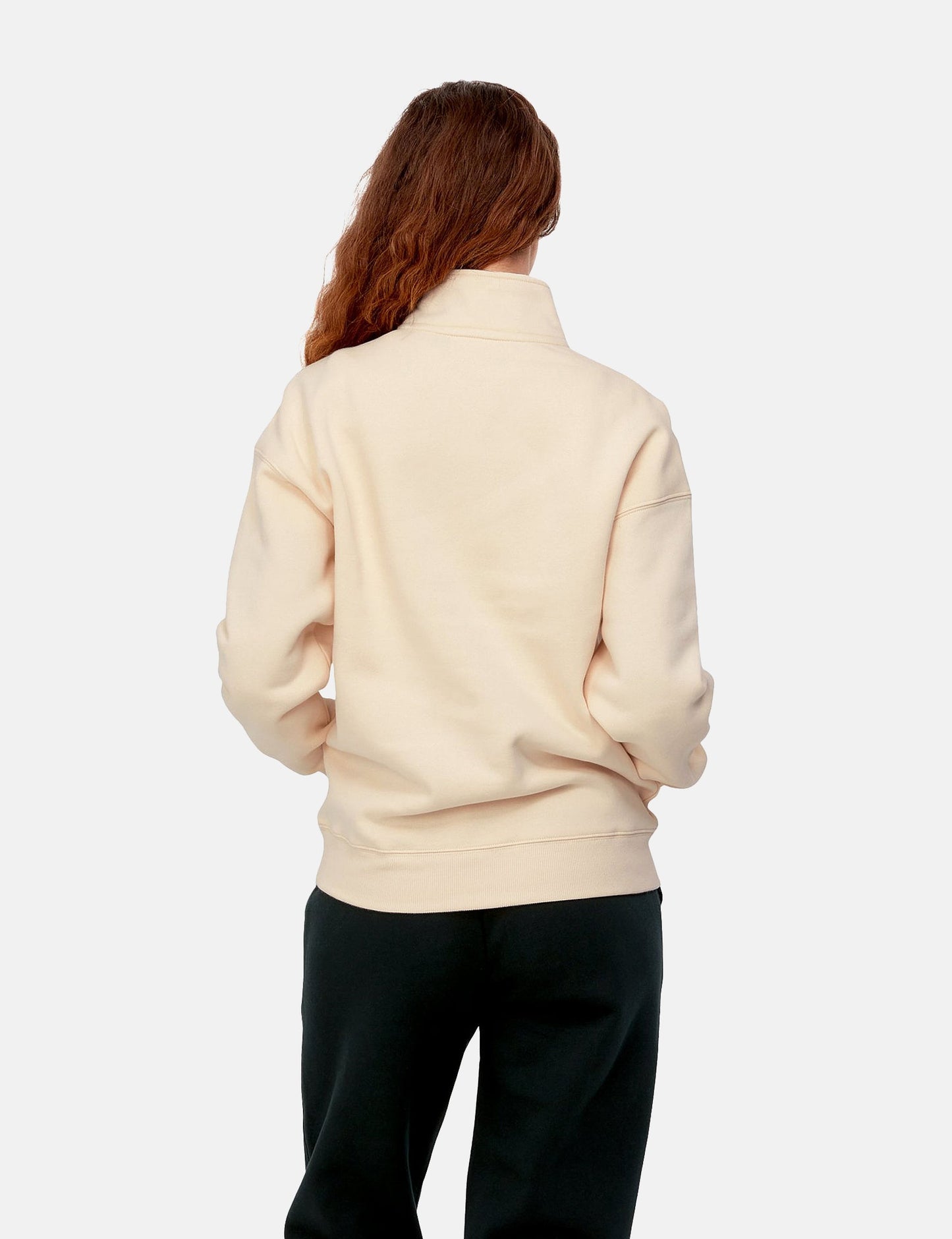 Damen Ontario Highneck Sweatshirt – Calico Beige/Schwarz