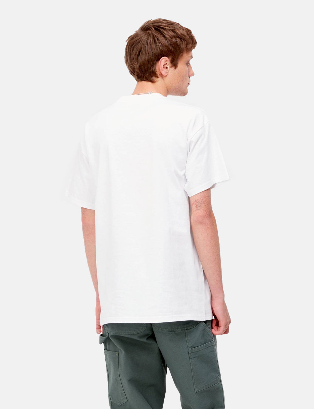 Lucky Painter T-Shirt – Weiß/Bonsaigrün