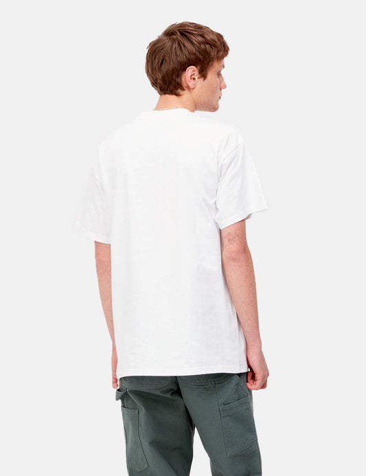 T-shirt Lucky Painter - Blanc/Vert Bonsaï