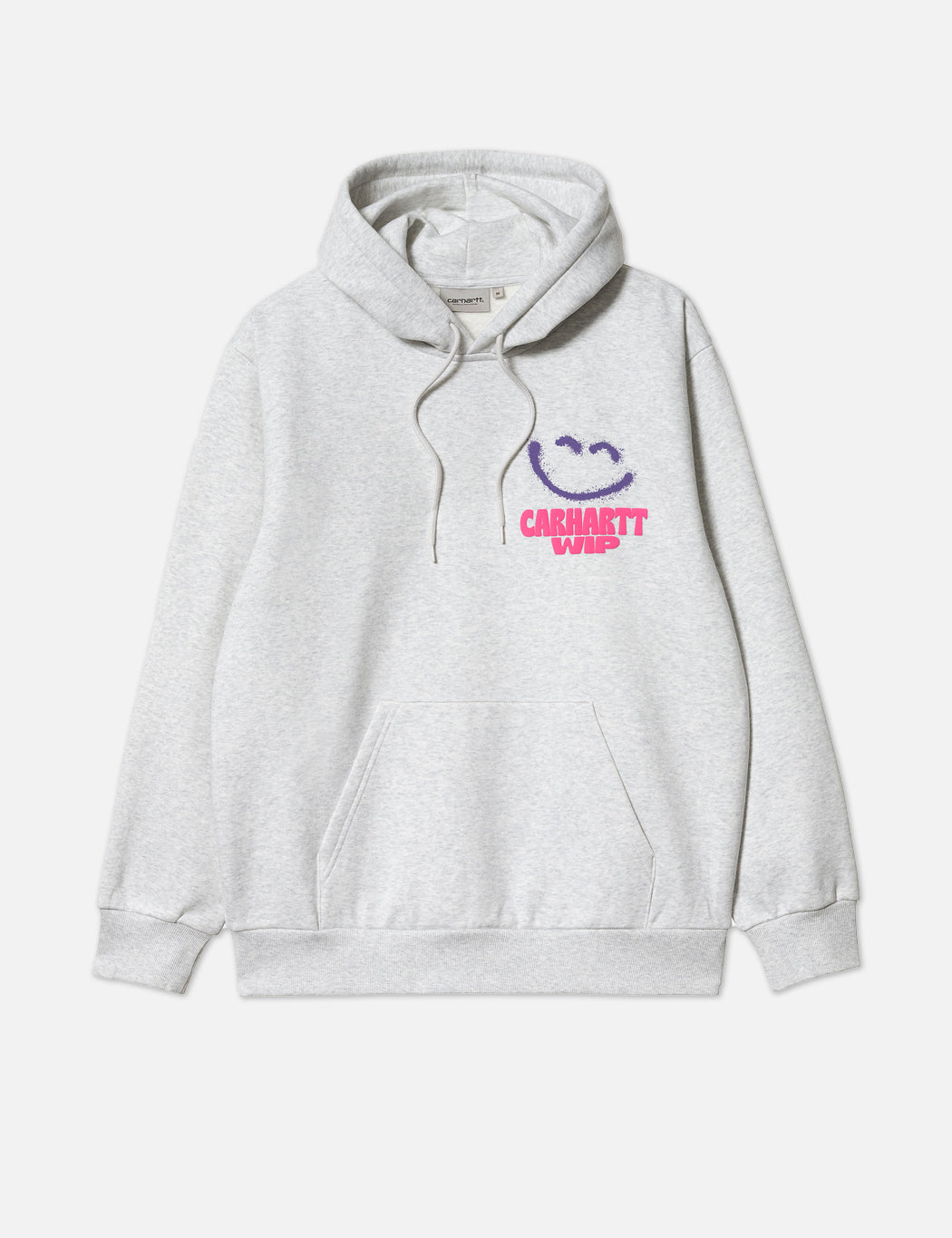 Happy Script Kapuzenpullover – Aschgrau Meliert