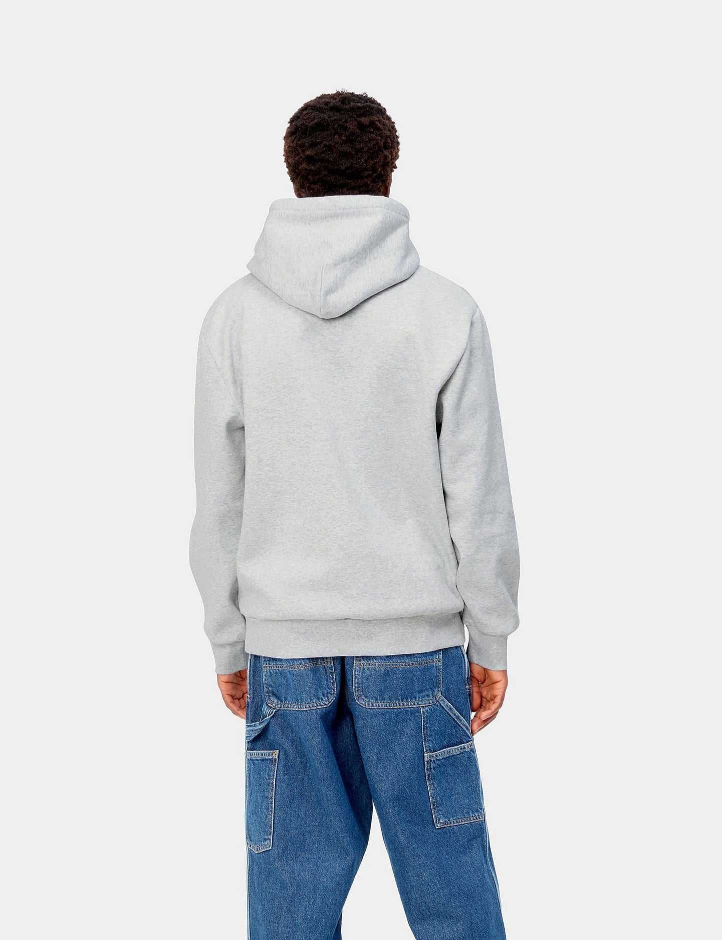 Happy Script Kapuzenpullover – Aschgrau Meliert