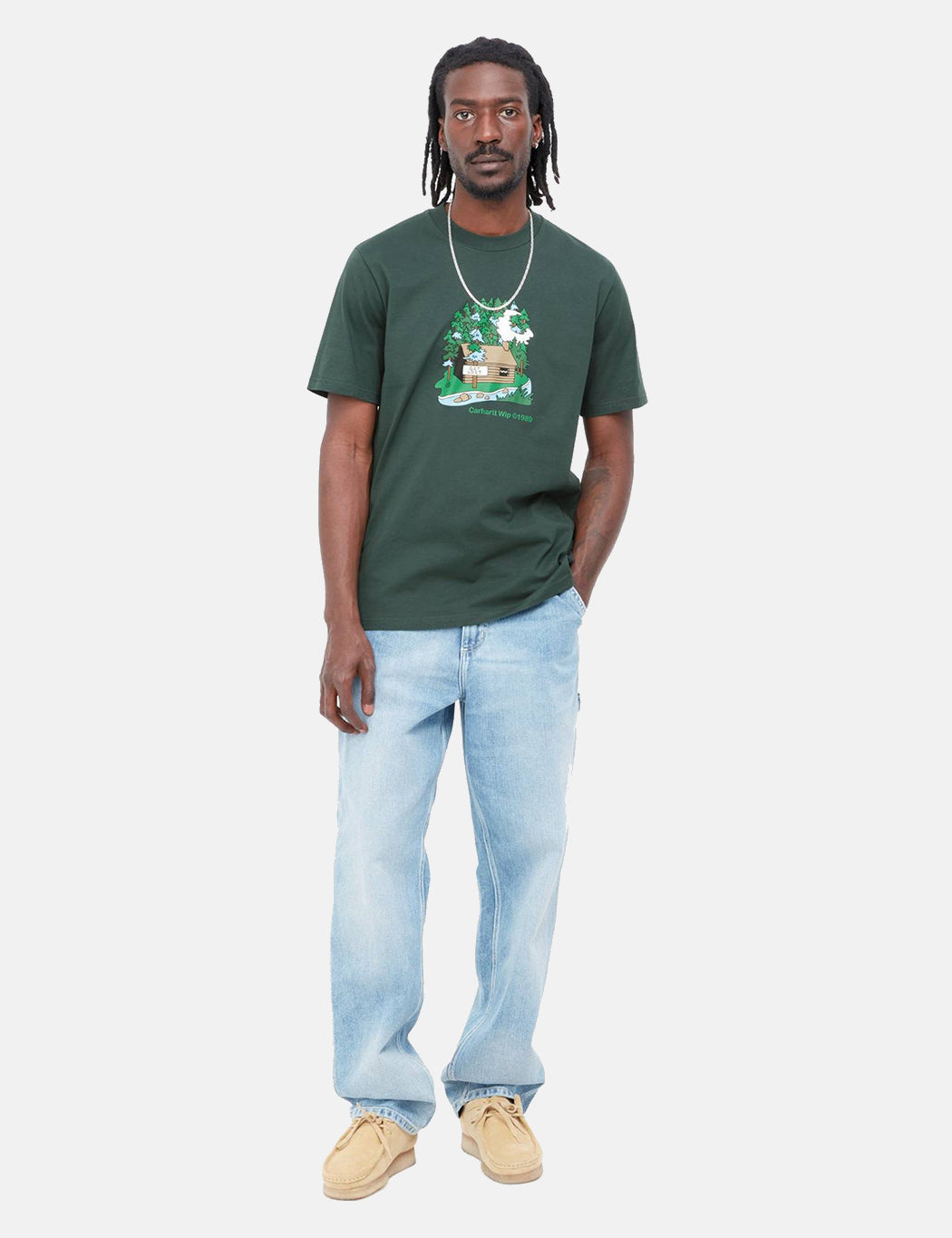 Cabin T-Shirt – Wacholdergrün