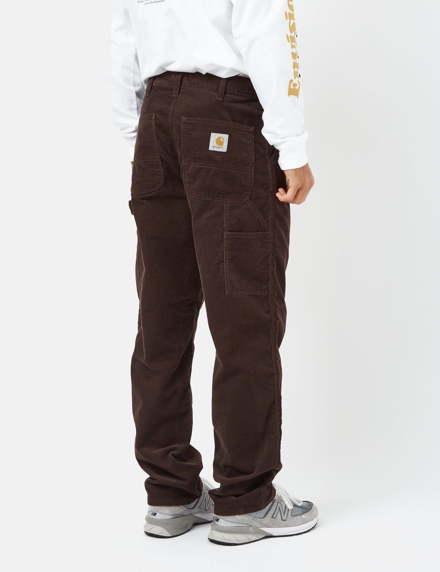 Pantalon simple jambe (Côtelé) - Marron Terre d'Ombre Foncée