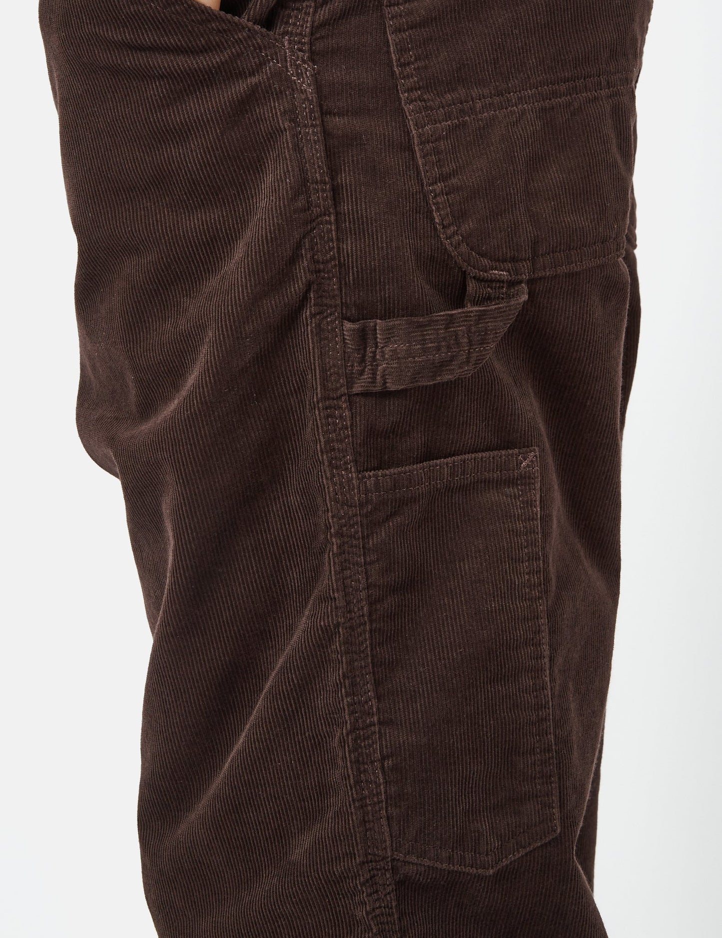 Pantalon simple jambe (Côtelé) - Marron Terre d'Ombre Foncée