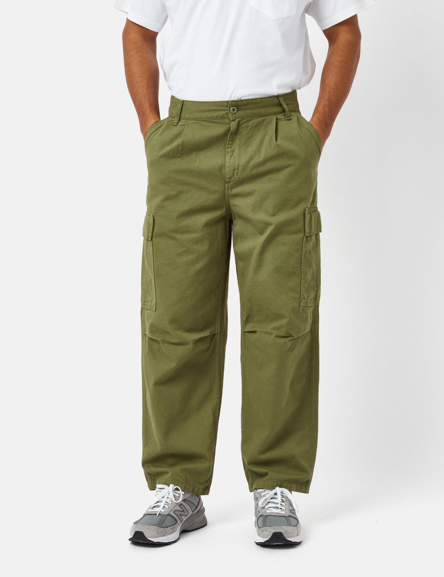 Pantalon Cargo Cole (Coupe décontractée, biologique) - Vert Kiwi