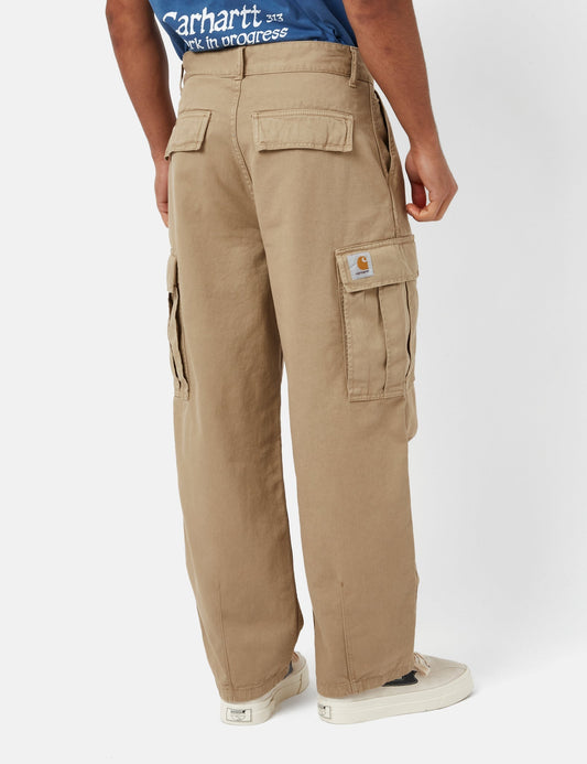 Pantalon Cargo Cole (Coupe décontractée) - Marron Cuir