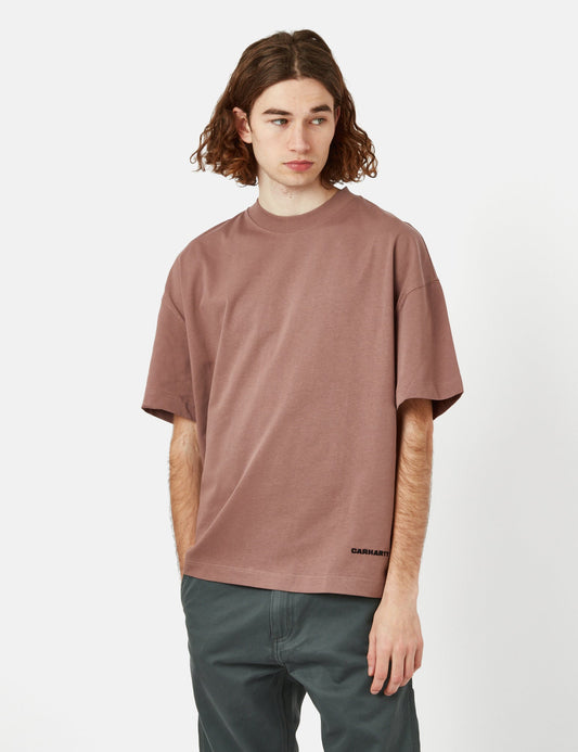 T-shirt Link Script (Bio) - Rouge/Noir Lupinus