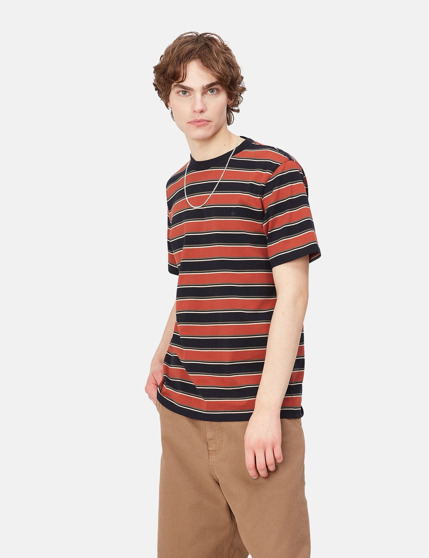 Leone T-Shirt (Leone Stripe) – Phoenix Red