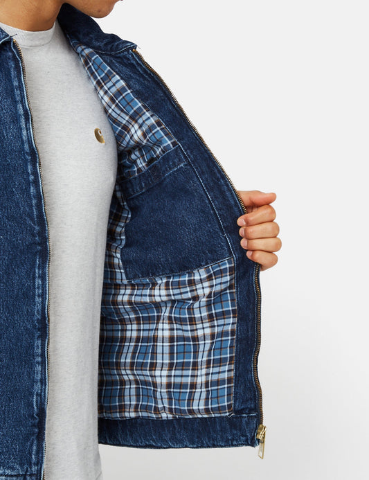 Blouson motard (Denim) - Bleu délavé
