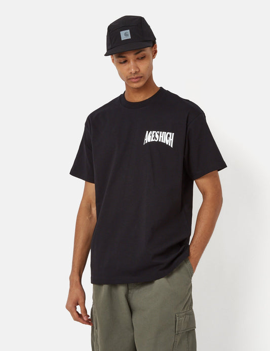 T-Shirt "Aces" (Bio-Baumwolle) – Schwarz