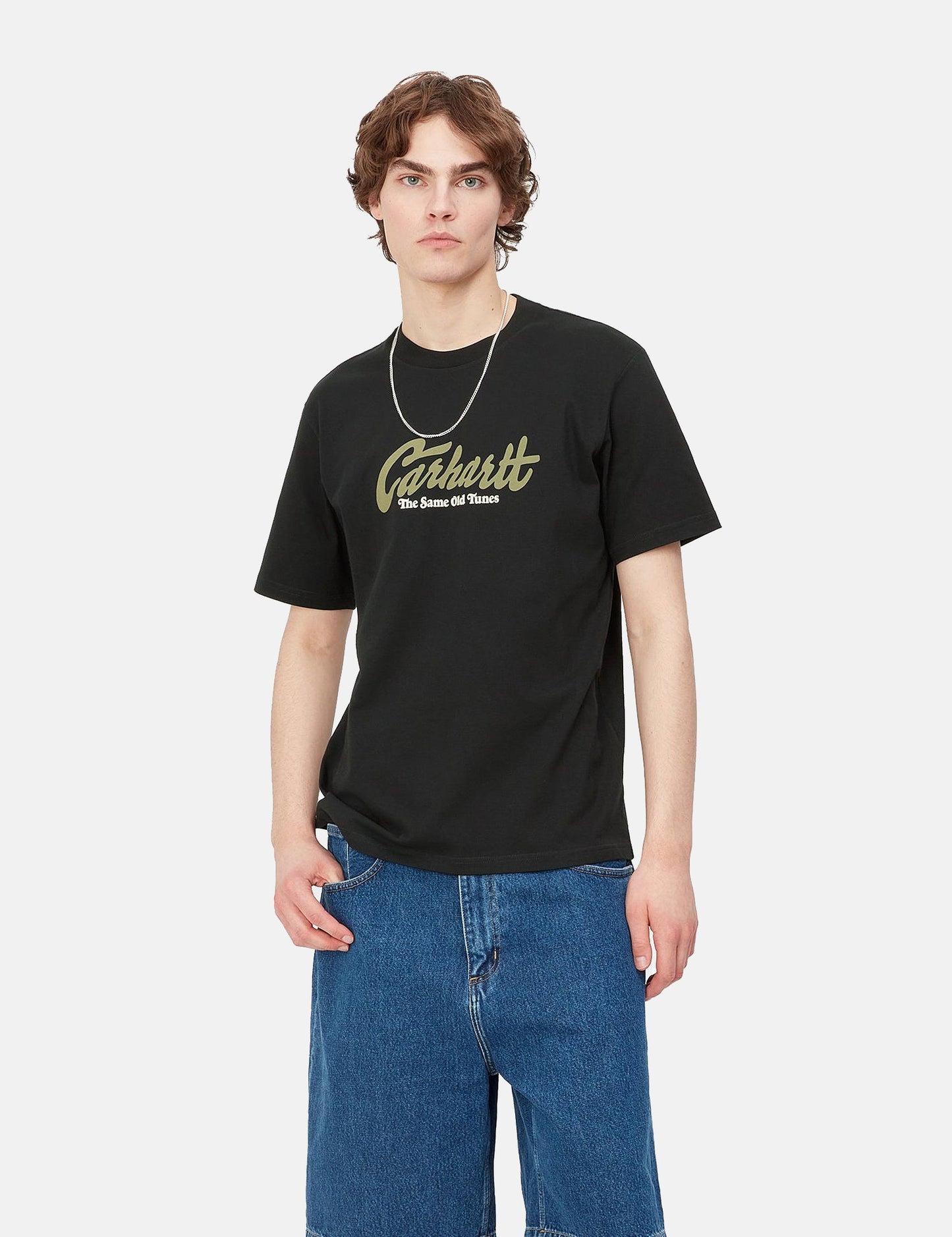 T-Shirt „Old Tunes“ (Bio) – Dollar-Grün