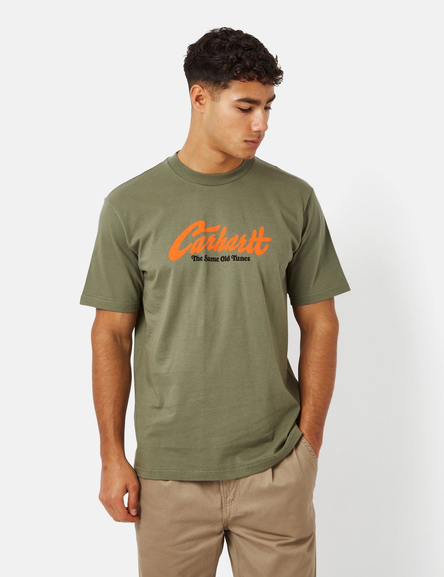T-Shirt „Old Tunes“ (Bio) – Dollar-Grün