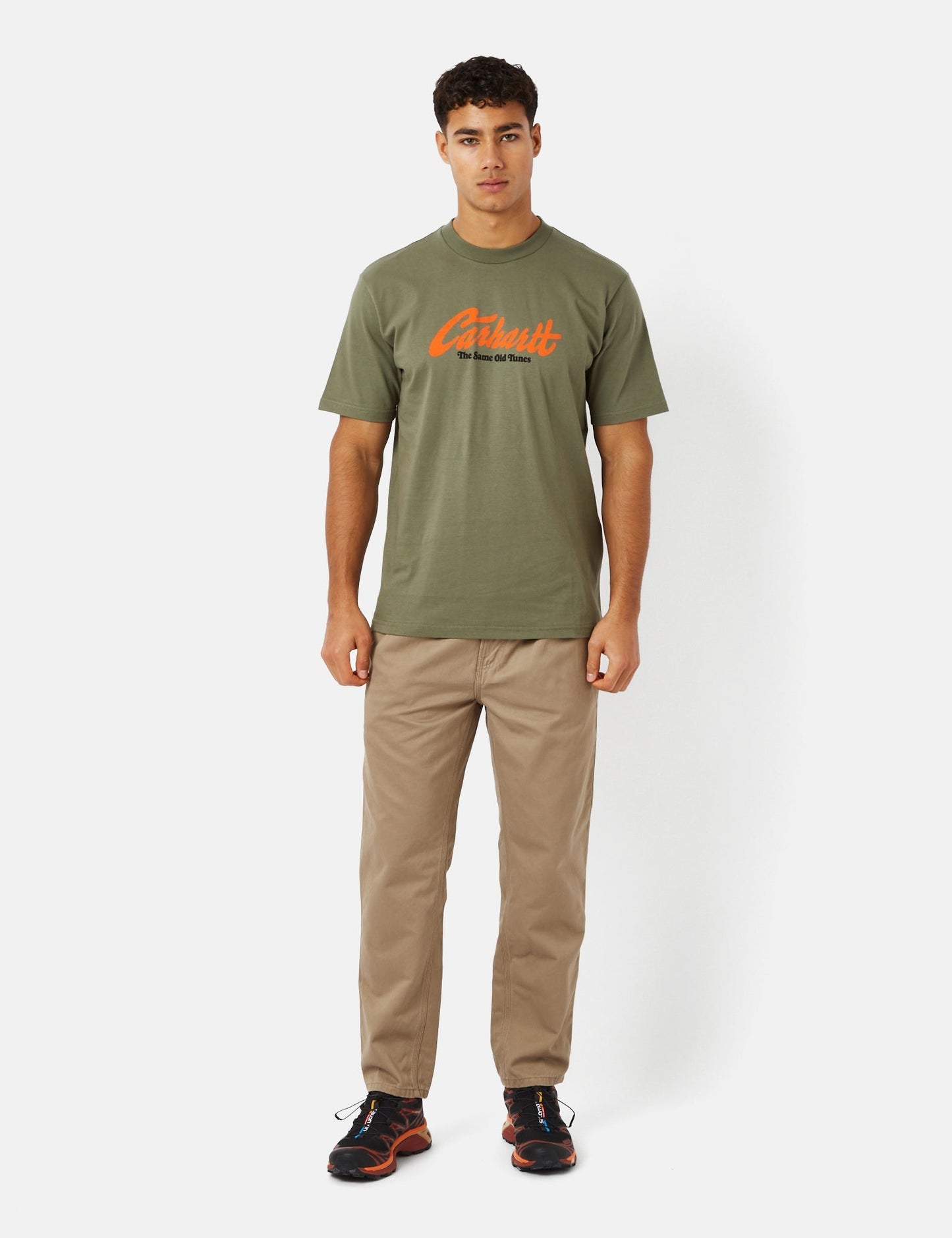 T-Shirt „Old Tunes“ (Bio) – Dollar-Grün