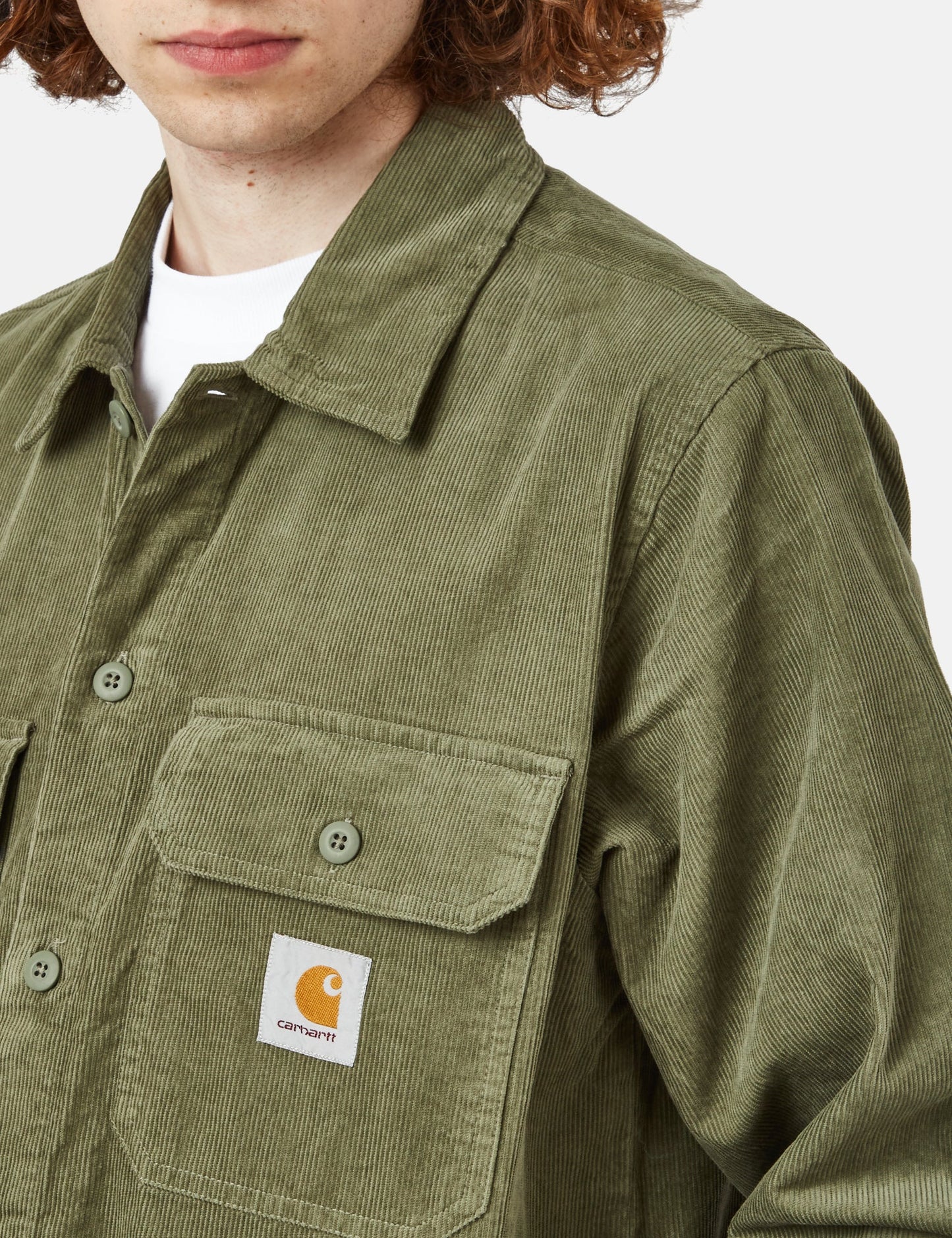 Dixon Hemdjacke (Cord) – Dollargrün