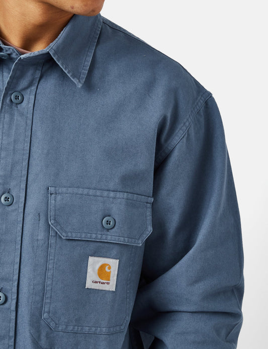 Surchemise Reno (Teinture vêtement) - Bleu Orage