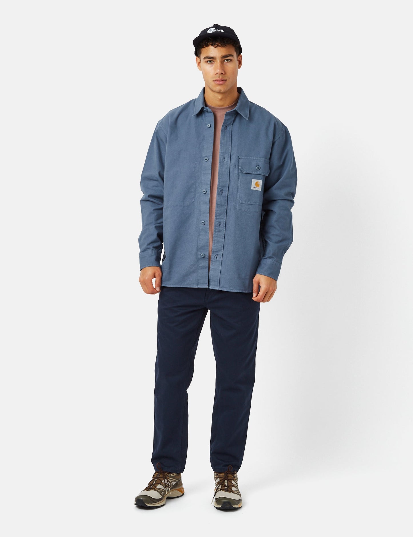 Hemdjacke Reno (Garment Dyed) – Sturmblau