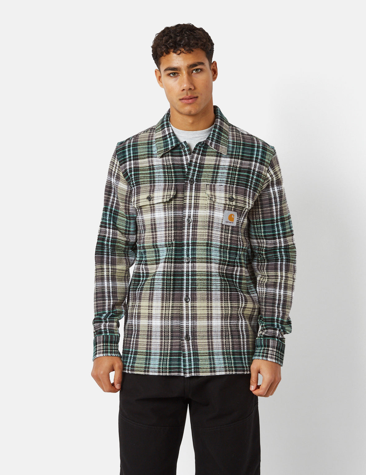 Chemise Valmon (Regular) - Valmon Carreaux/Vert Botanique