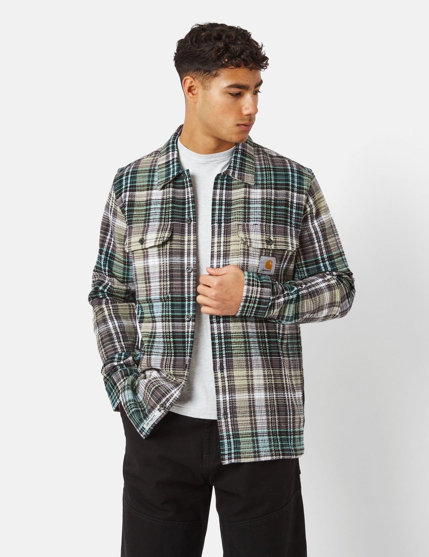 Chemise Valmon (Regular) - Valmon Carreaux/Vert Botanique