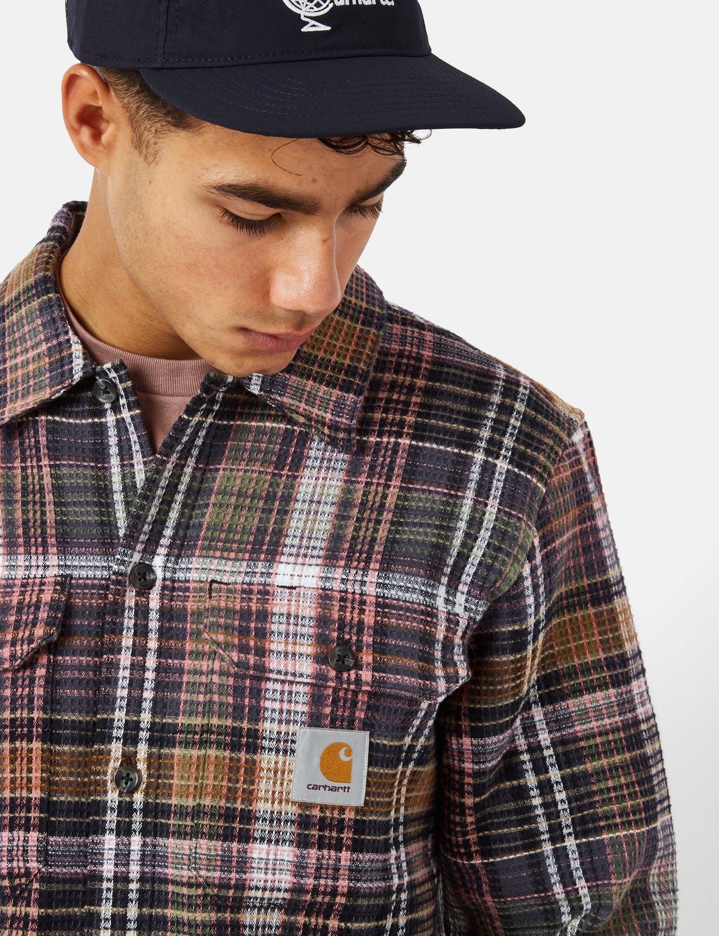 Chemise Valmon (coupe droite) - Valmon à carreaux/Marron Hamilton