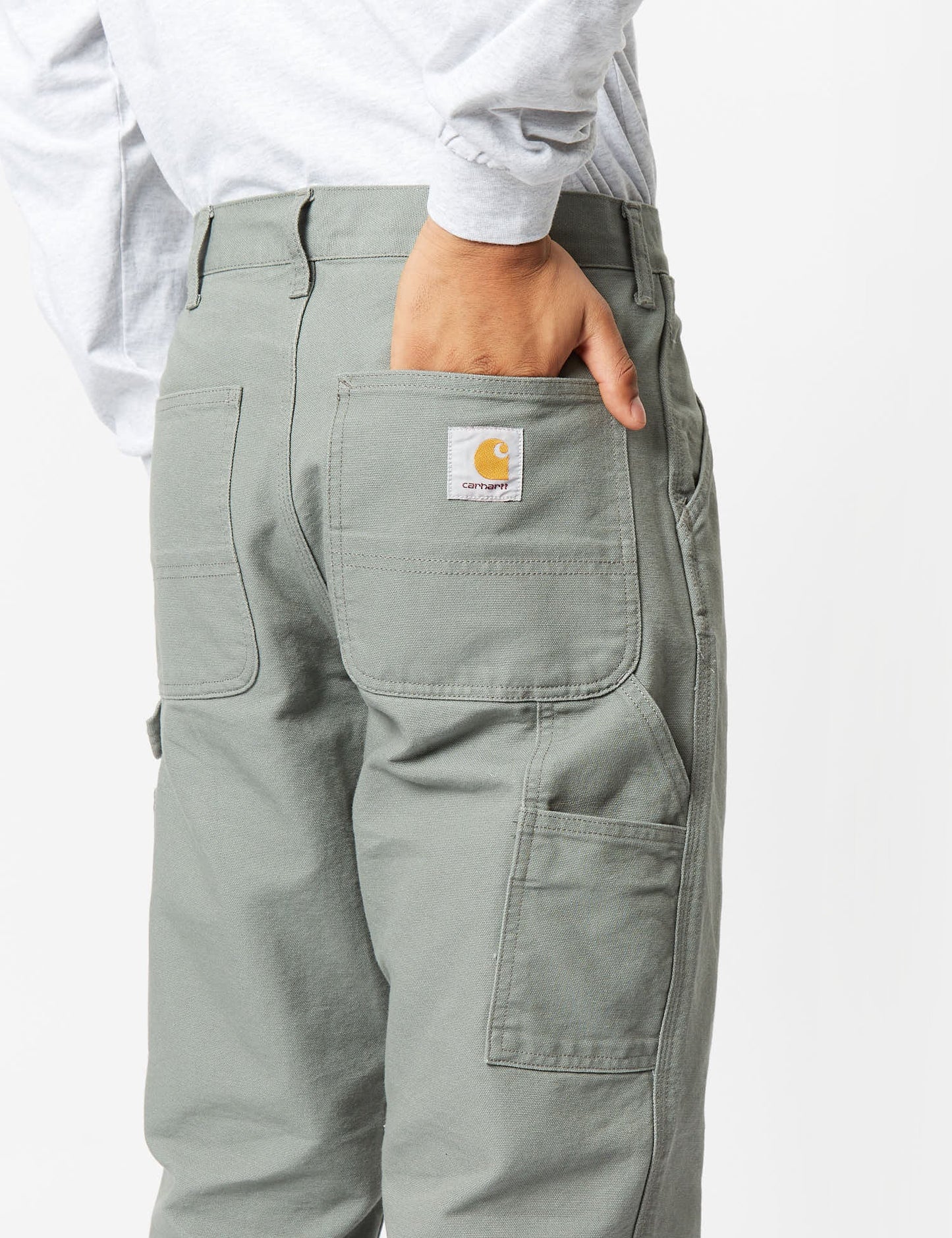 Single Knee Pant - Rauchgrün