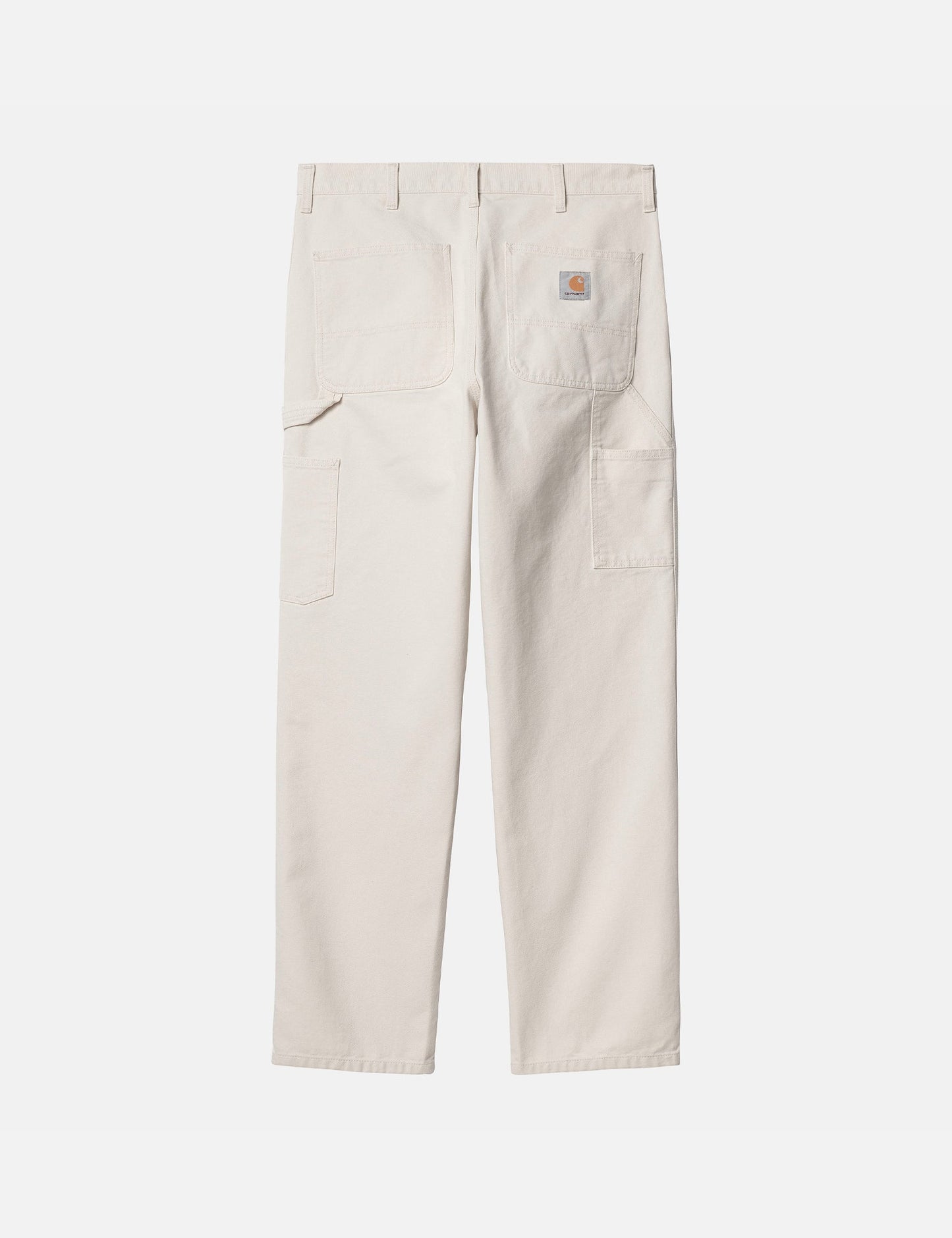 Pantalon à genouillère simple (biologique) - Blanc sel