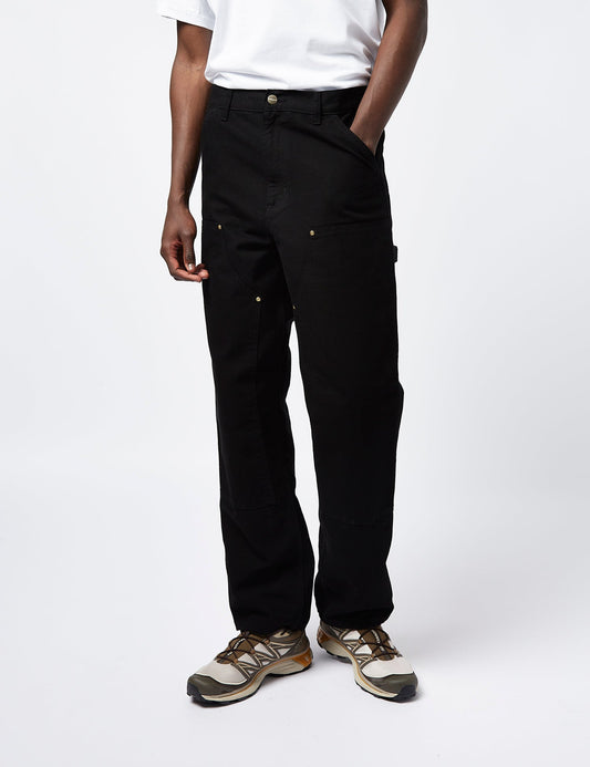Pantalon Double Genou (Coupe décontractée) - Noir