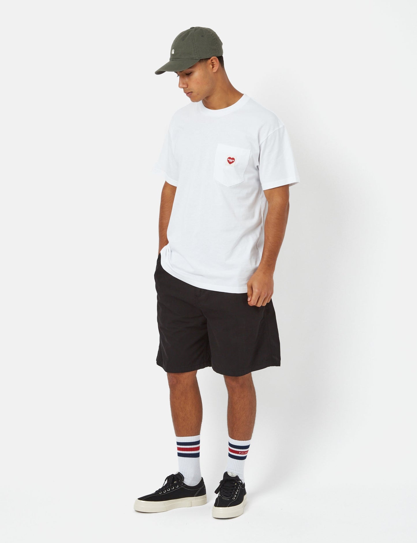 Colston Shorts (locker geschnitten) – Schwarze Stone Washed