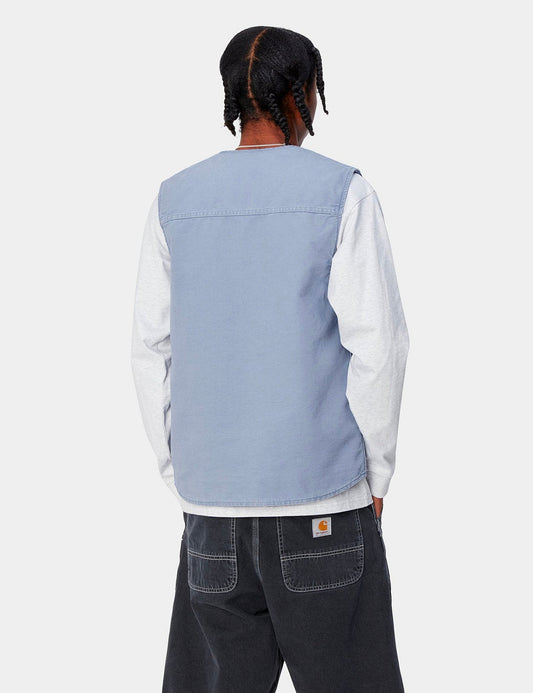 Gilet Arbor - Toile vieillie bleu baie