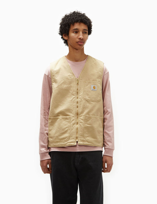 Gilet Arbor - Toile vieillie marron bourbon