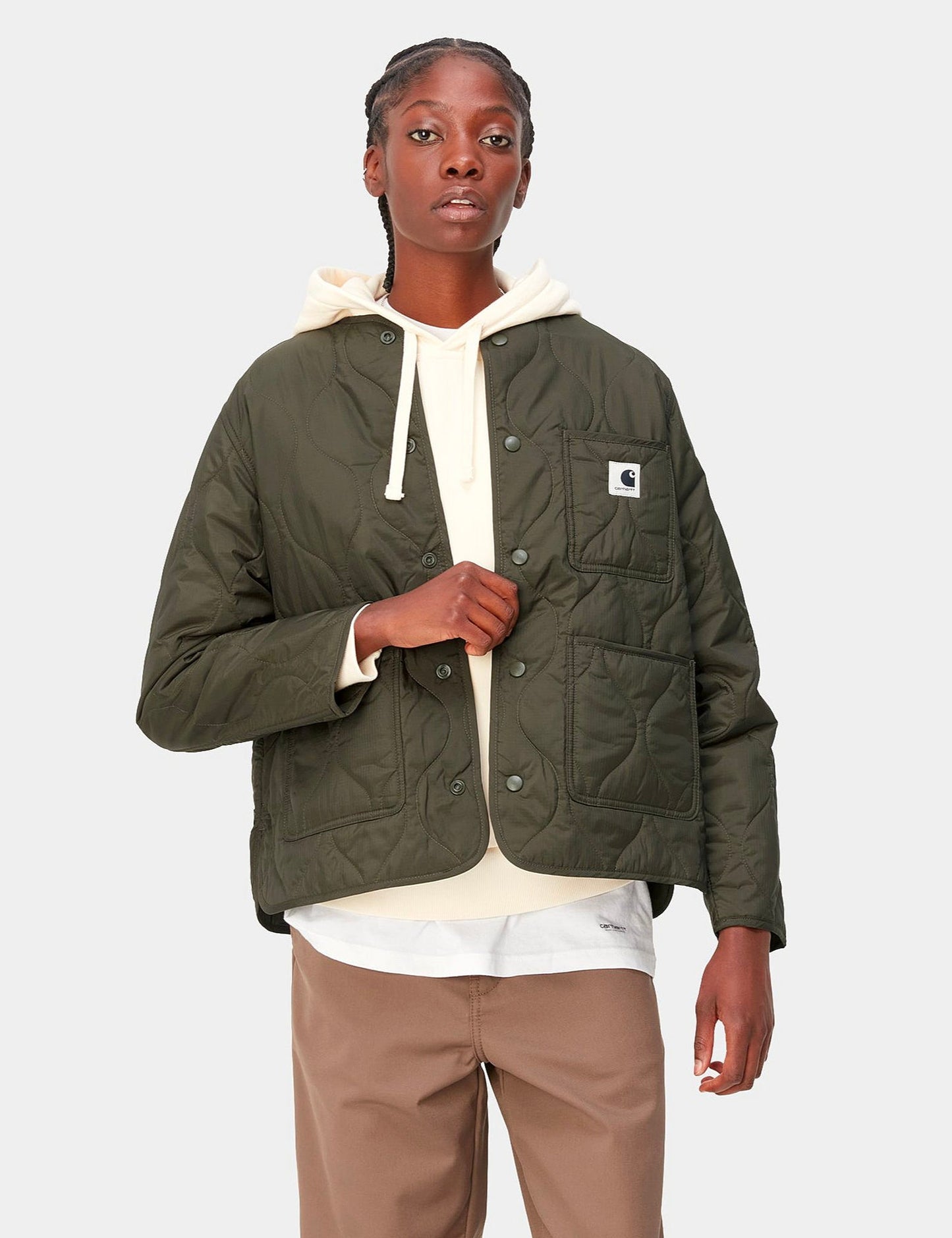Damen-Steppjacke Skyler – Pflanzengrün