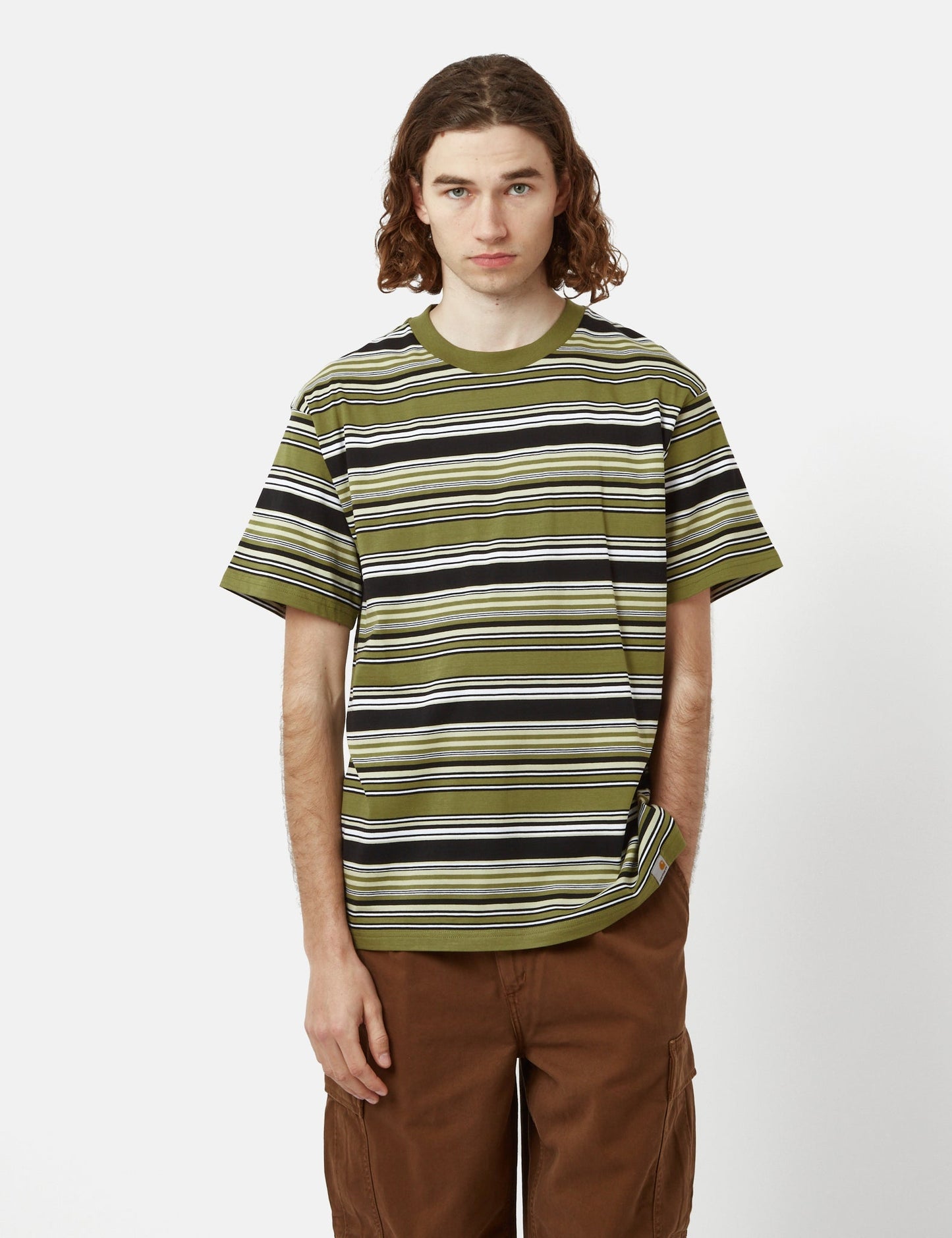 Lafferty T-Shirt (Streifen) – Kiwigrün