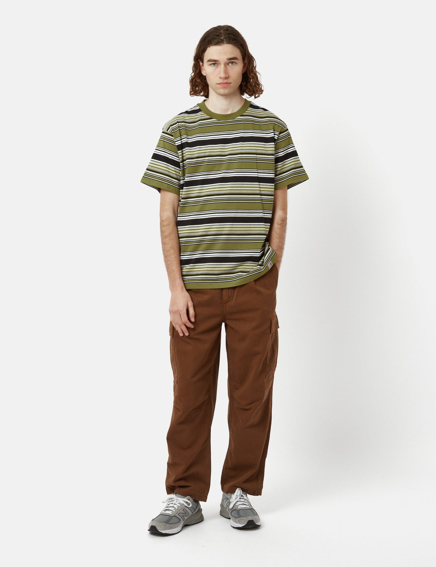 Lafferty T-Shirt (Streifen) – Kiwigrün
