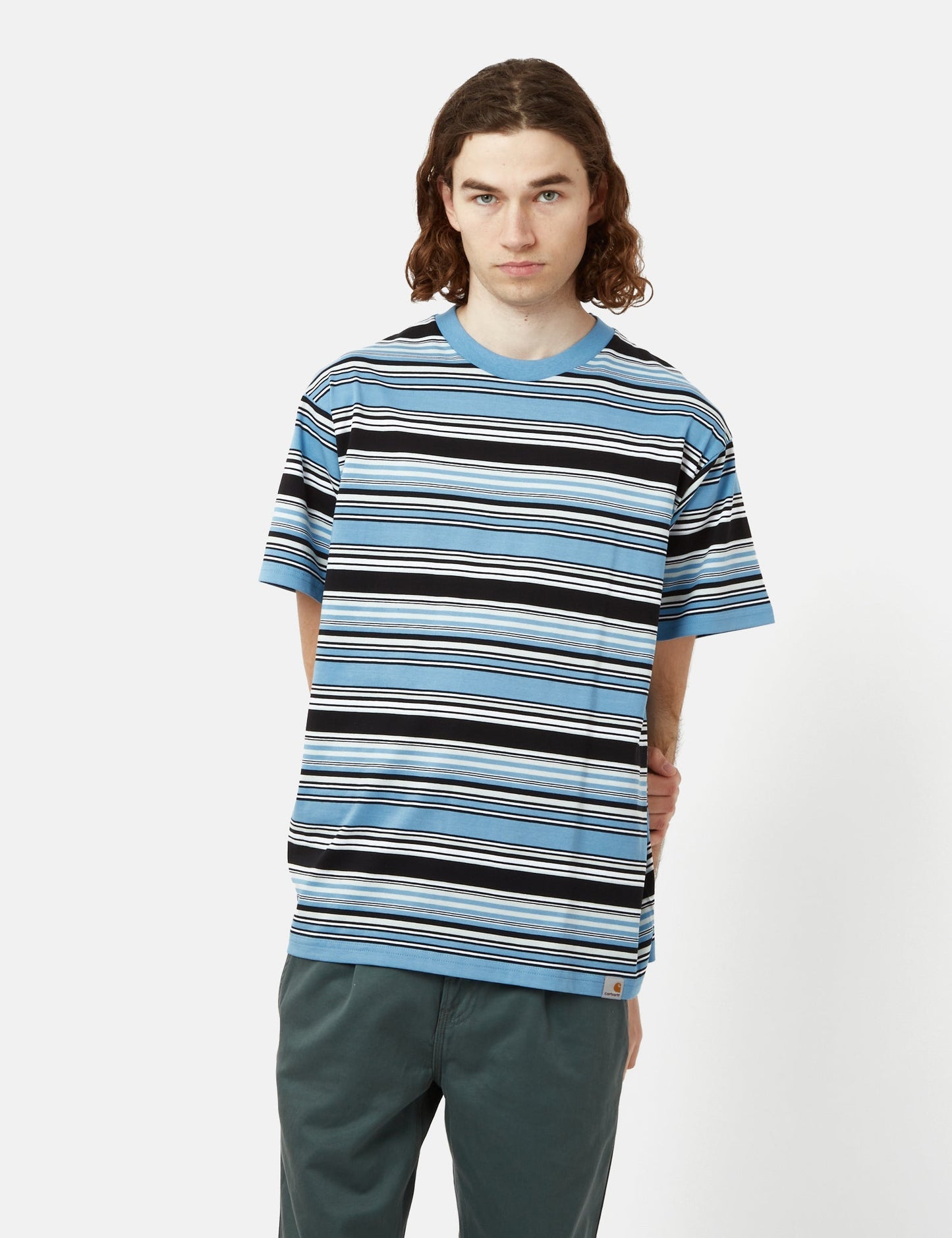 Lafferty T-Shirt (Streifen) – Kiwigrün