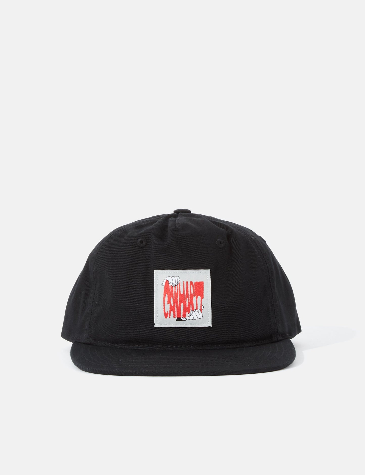 Stretch-5-Panel-Cap – Schwarz